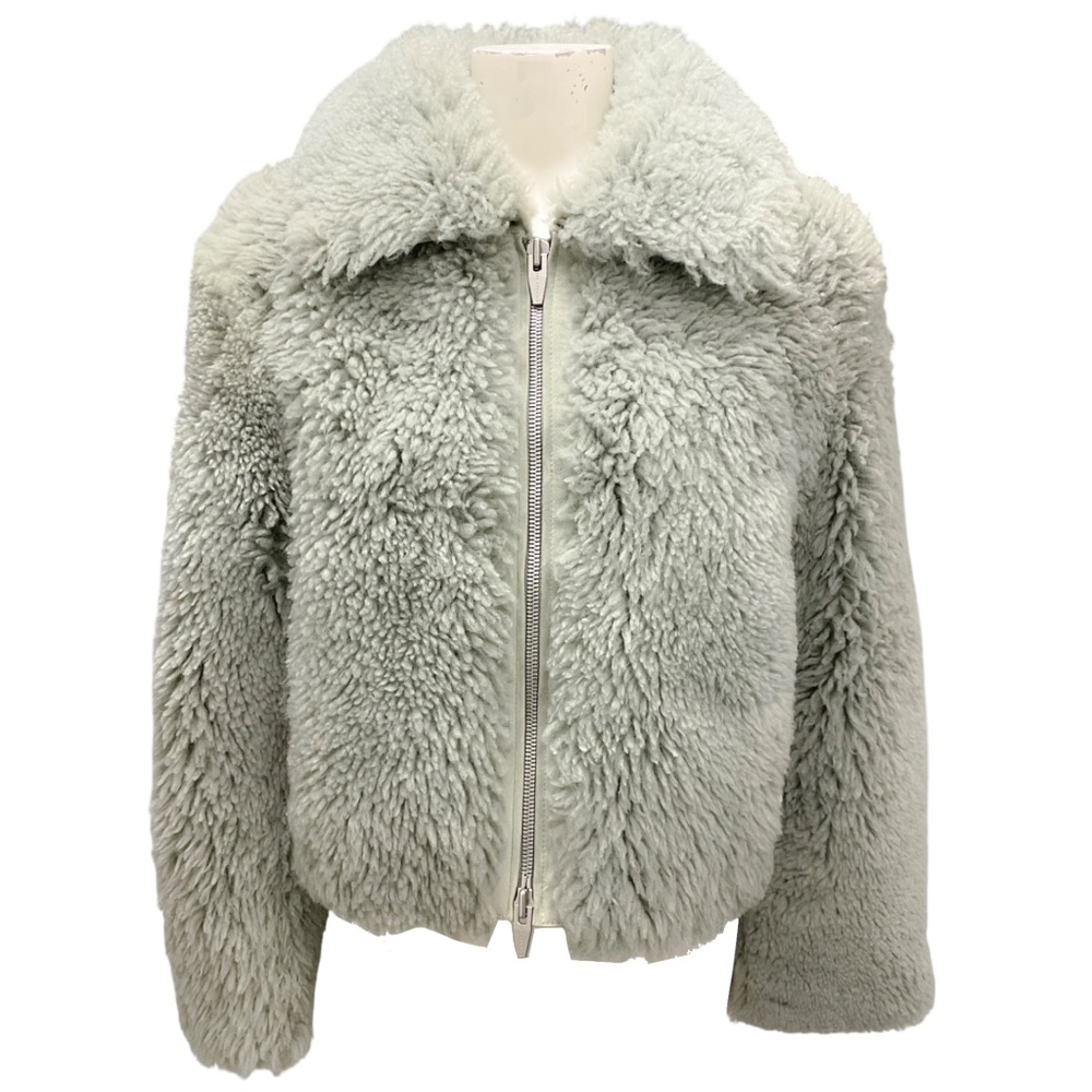 THE ARRIVALS SAGE KALA III SHEARLING ZIP FRONT JACKET